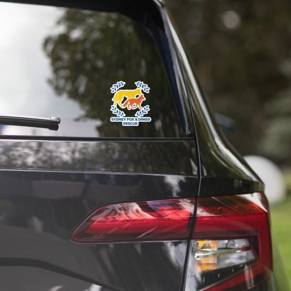 Sydney Fox & Dingo Rescue 5inch Sticker