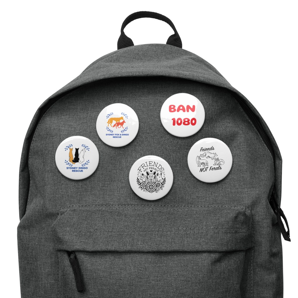 Set of pin SFDR buttons