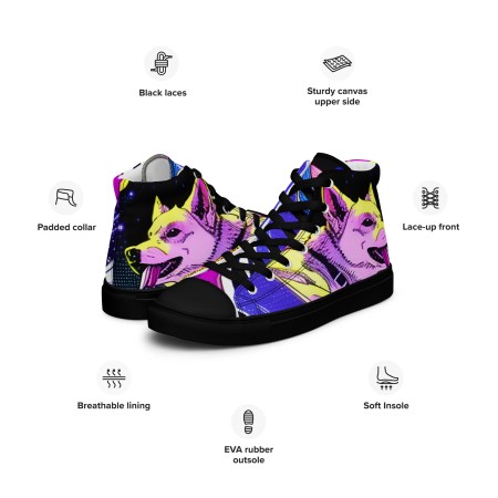 Space dingo SDR high top canvas shoes