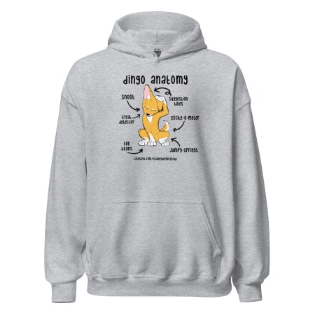 Dingo Anatomy Unisex Hoodie