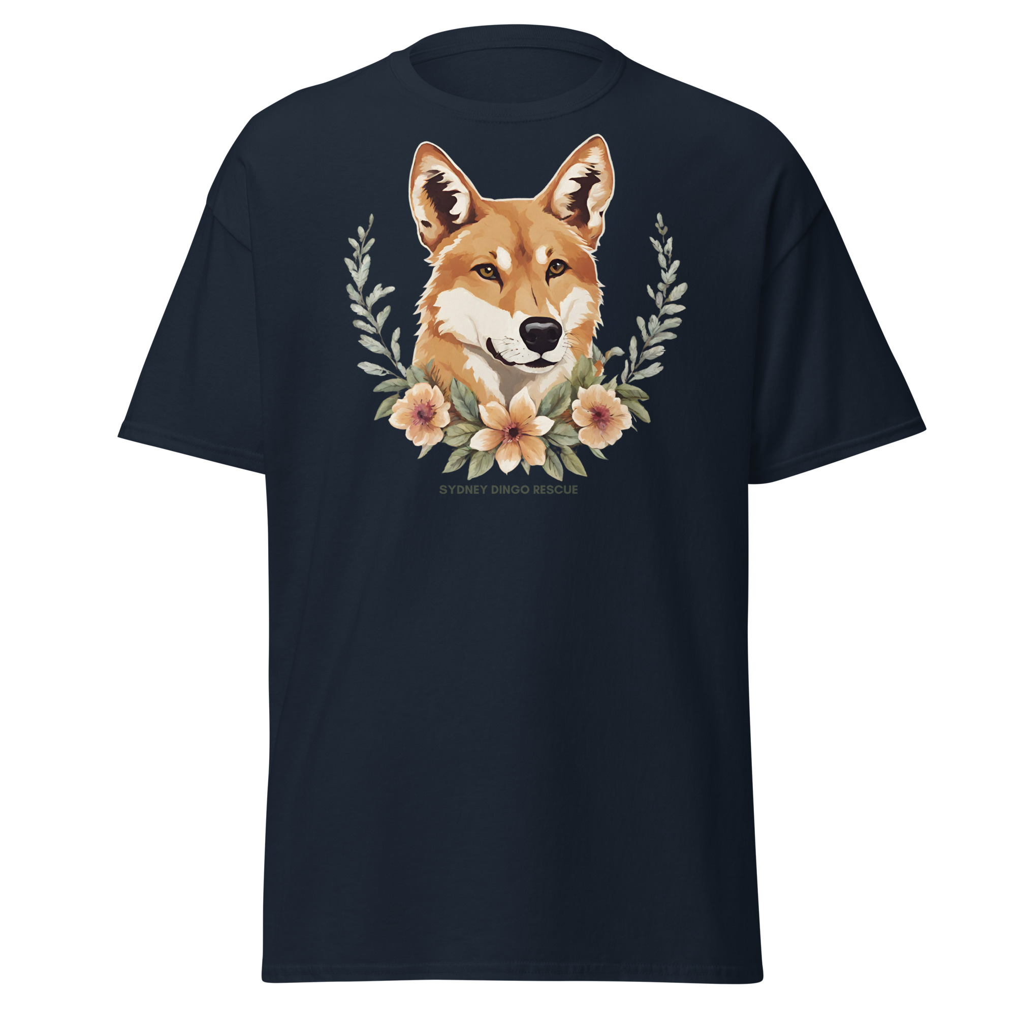 SDR Dingo Flower Wreath Unisex Tee - Image 3