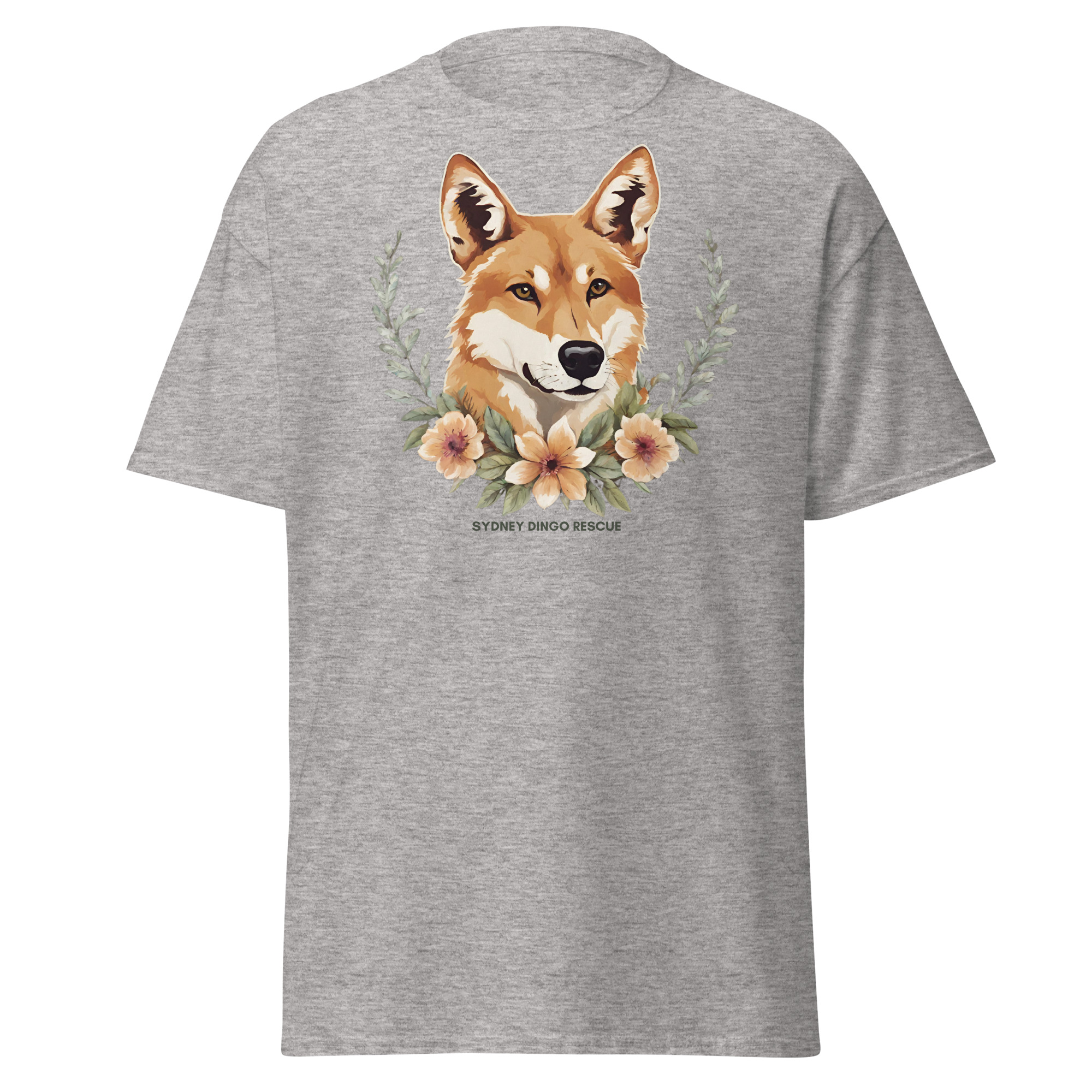 SDR Dingo Flower Wreath Unisex Tee - Image 4