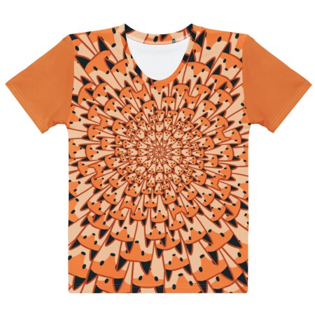 All-Over Print Fox Spiral Tee (Women's Cut)