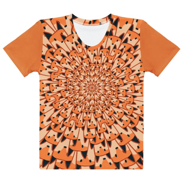 All-Over Print Fox Spiral Tee (Women's Cut)